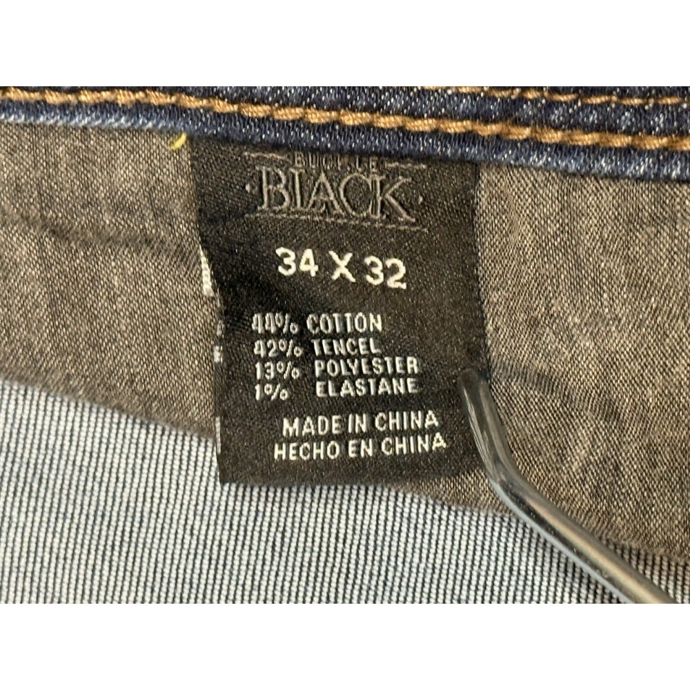 Buckle Black Fit No. 53 Skinny Jeans Women Size 34x32 Blue Denim Stretch Casual - Picture 4 of 12
